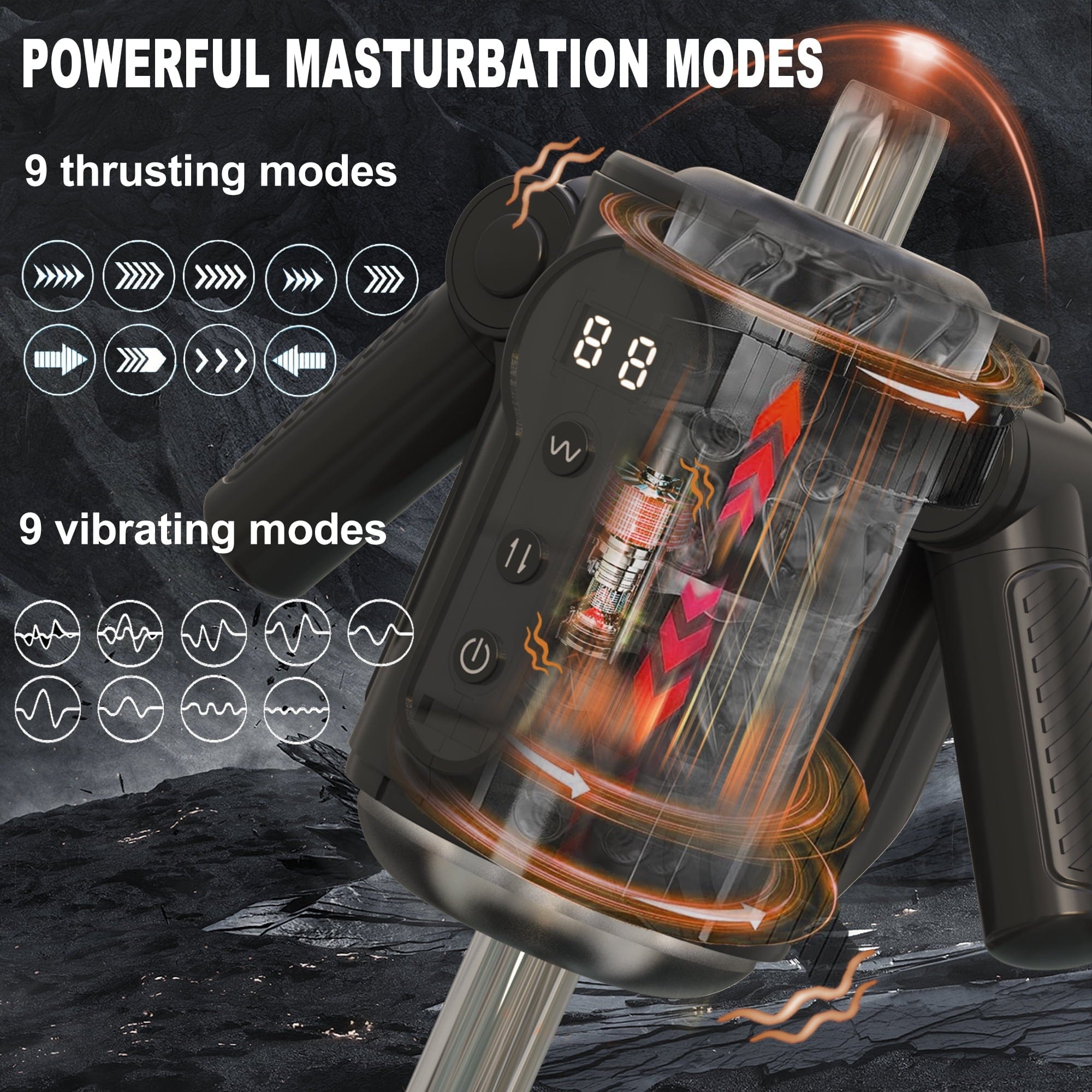 Aroselove - Automatic Male Masturbator for Man: Game Cup Pulse - Telescopic Vibration - Aroselove