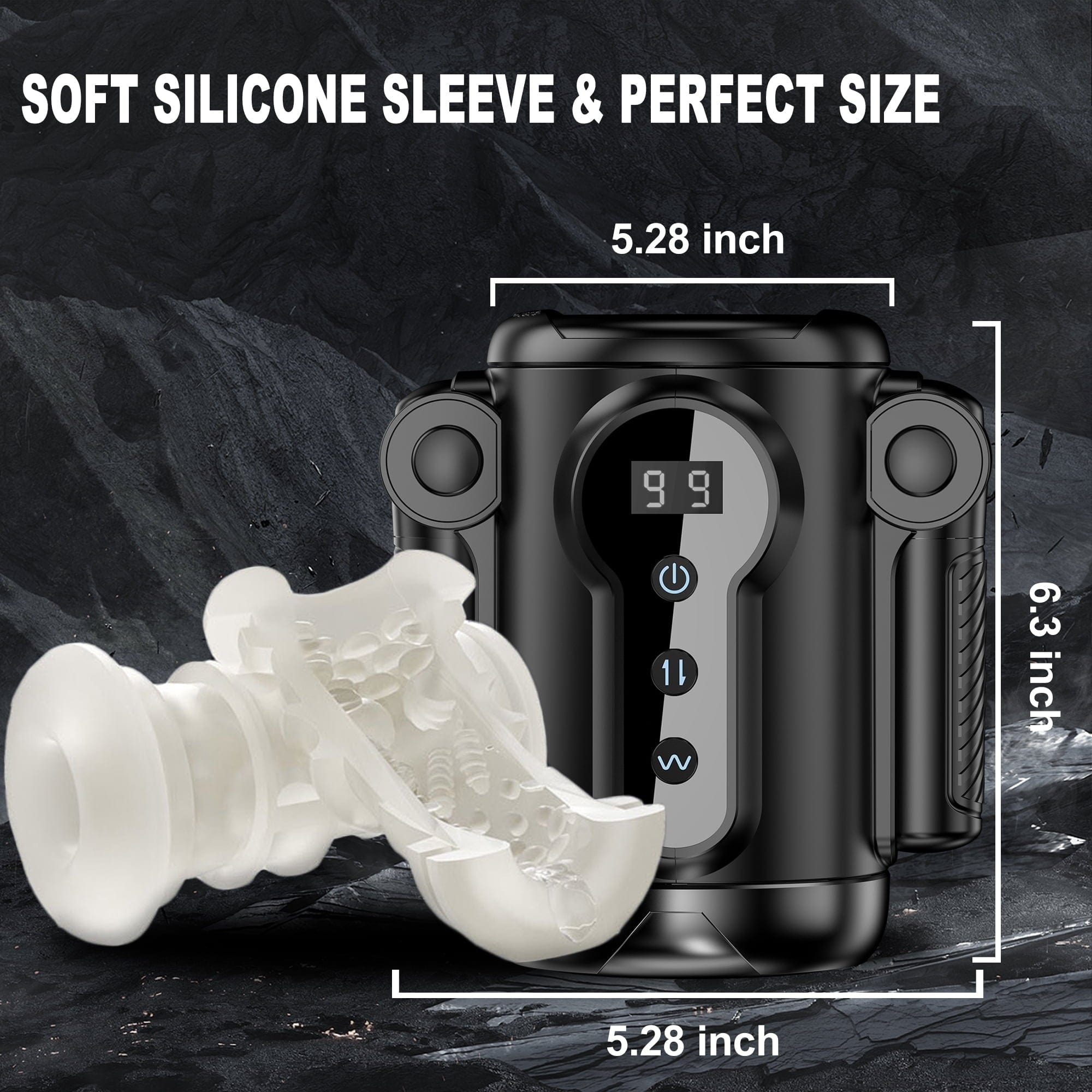 Aroselove - Automatic Male Masturbator for Man: Game Cup Pulse - Telescopic Vibration - Aroselove