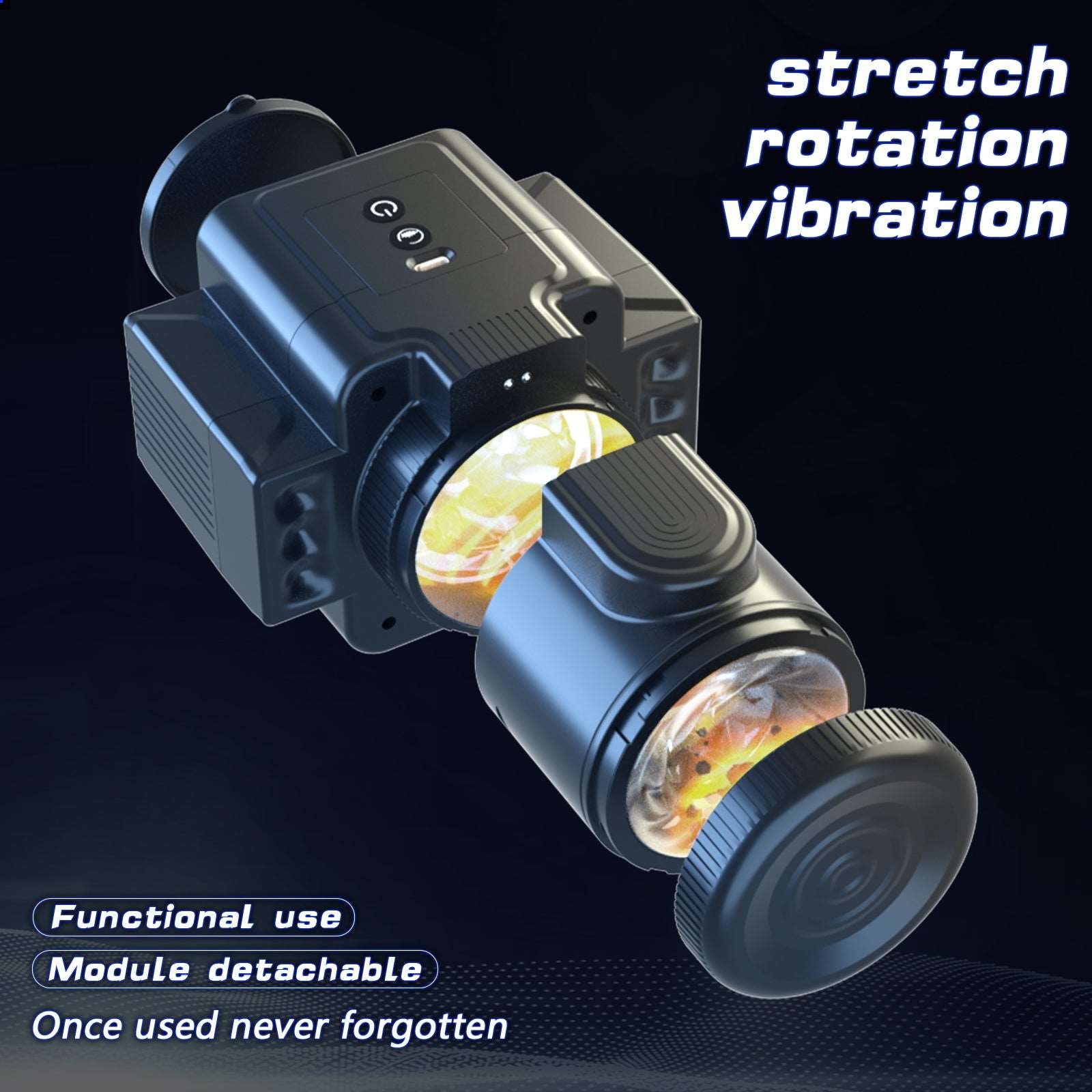 Aroselove - Camera 7-Speed Rotating Vibrating Male Masturbator - Aroselove