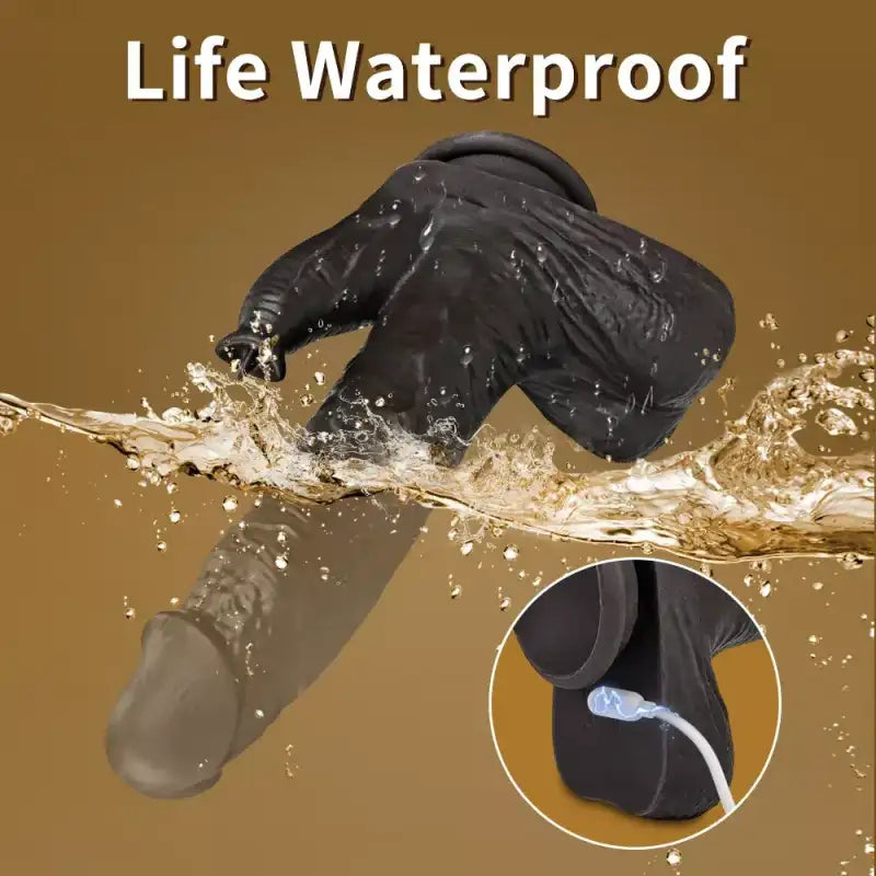 【1:1 Lifelike Upgraded Licking Dildo】Swing Thrusting Vibrator with Heating Modes Adult Toys