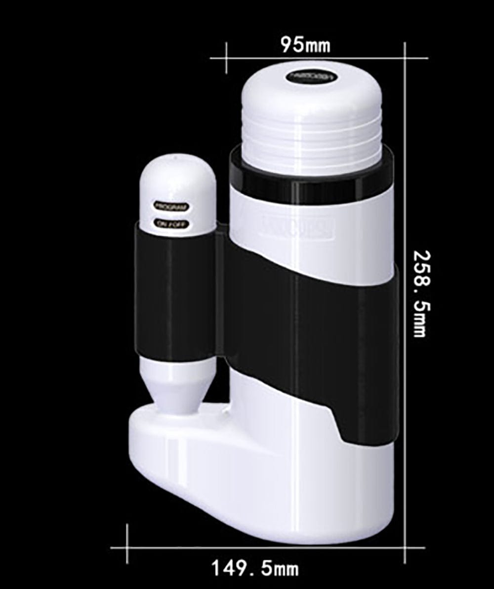 Aroselove - 12 Speeds Telescopic Vibrator Realistic Vagina Masturbator Cup For Men - Aroselove