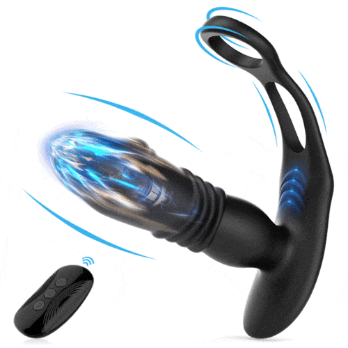 Aroselove - 3 -Thrusting & 12 -Vibrating Cock Rings Prostate Massager - Aroselove
