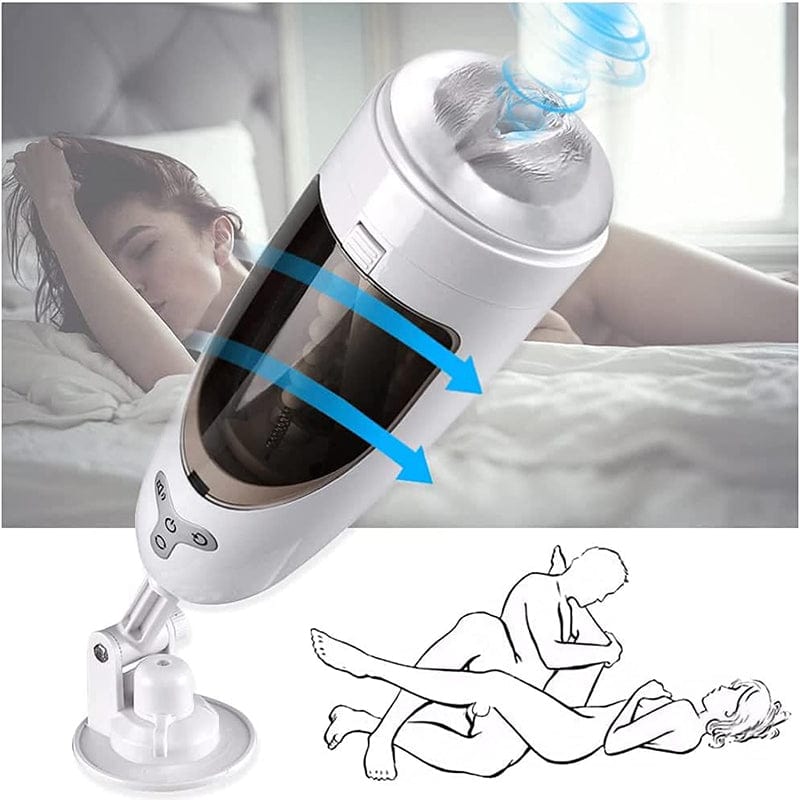 Aroselove - 5-Frequency Suction 10-Frequency Rotation Male Masturbator - Aroselove