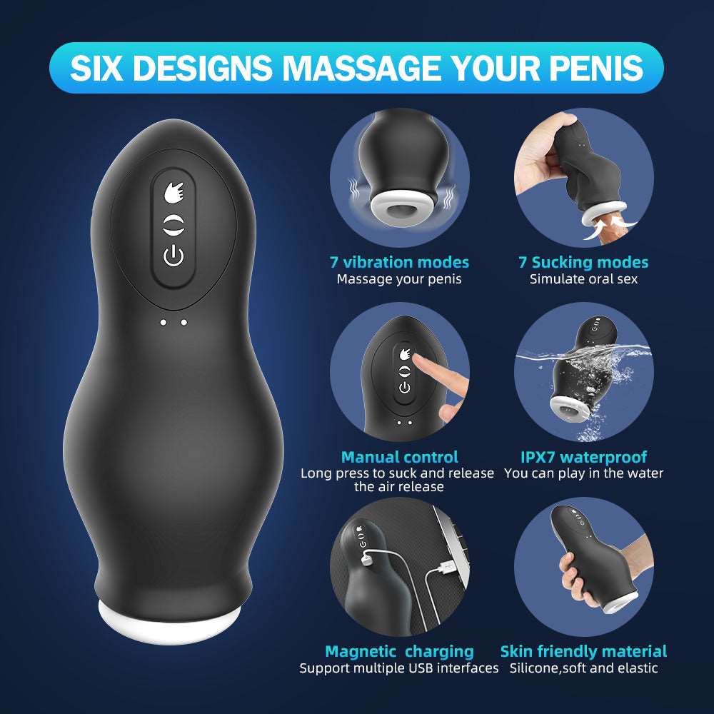 Aroselove - Dragon Suction Trainer Sucking Vibration Male Masturbator - Aroselove