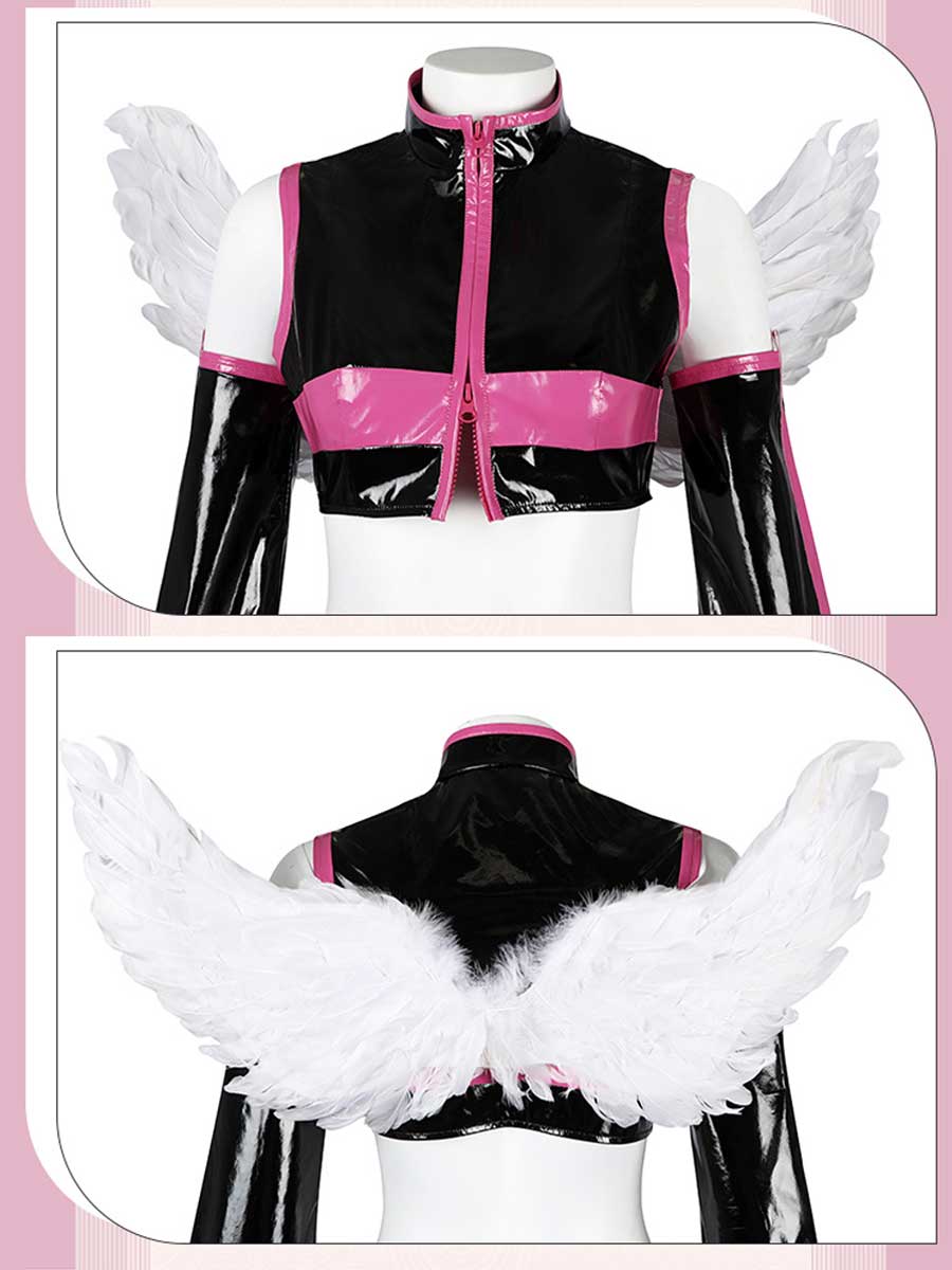 Anime Black & White Angel Costume
