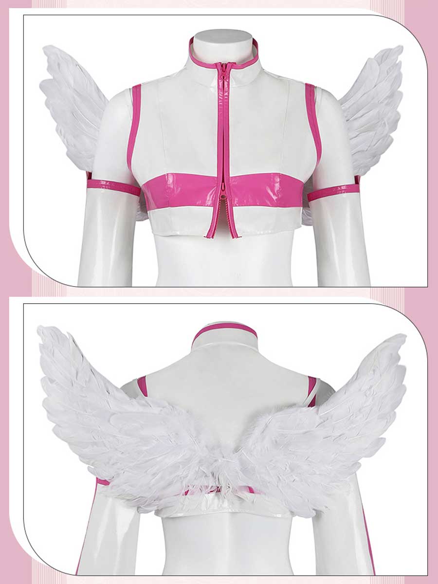 Anime Black & White Angel Costume