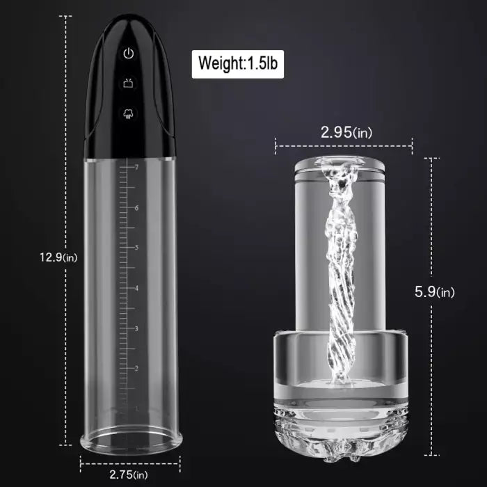2 In 1 Vacuum Pump For Penis Stimulation And Enhancement Training