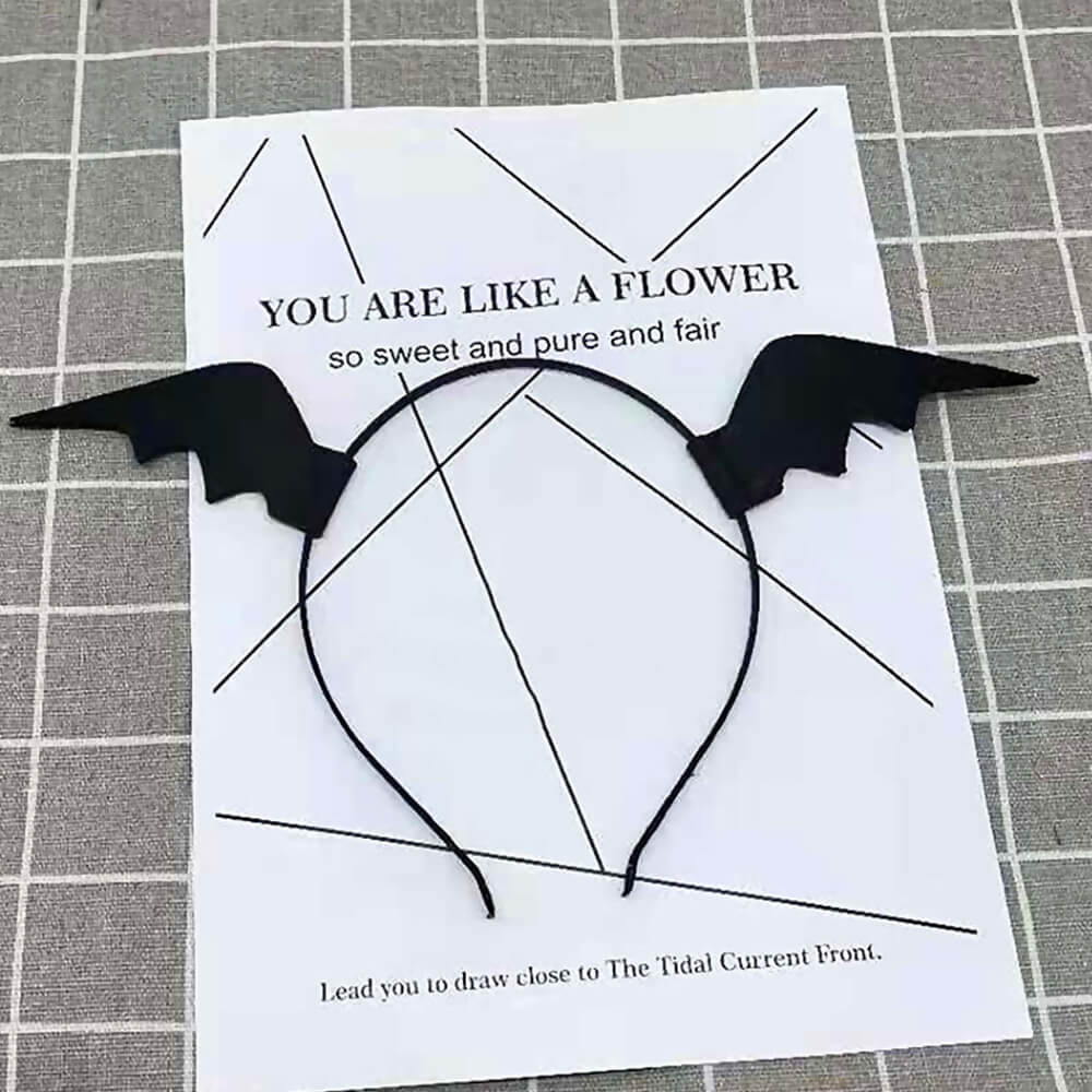 Devil Bat Wing Headband Lolita Cosplay Halloween Costume Hair Accessory