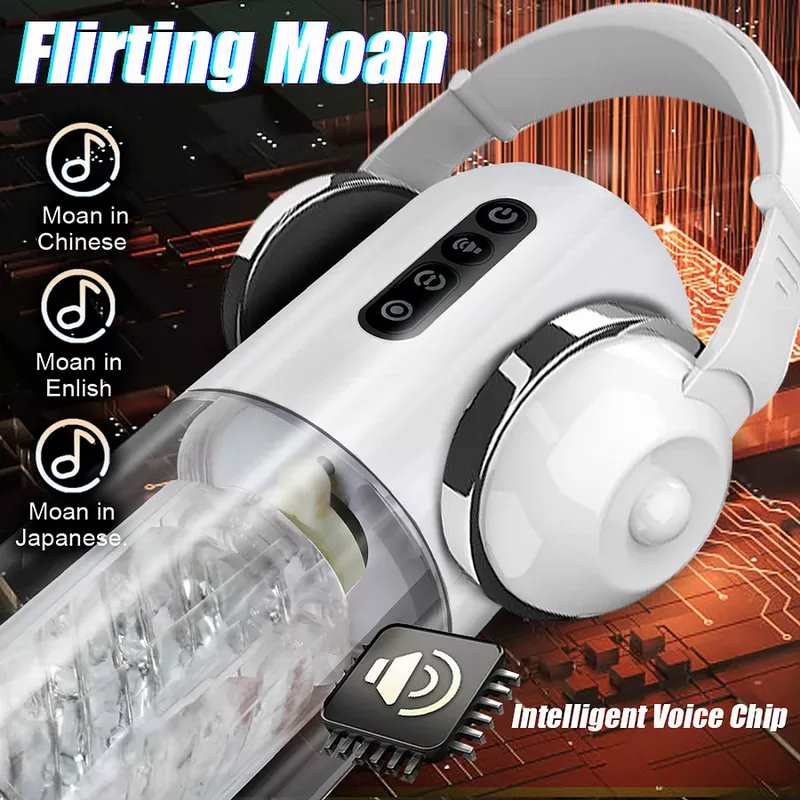 Aroselove - 10-Frequency Rotating 10-Frequency Retractable Male Masturbator - Aroselove
