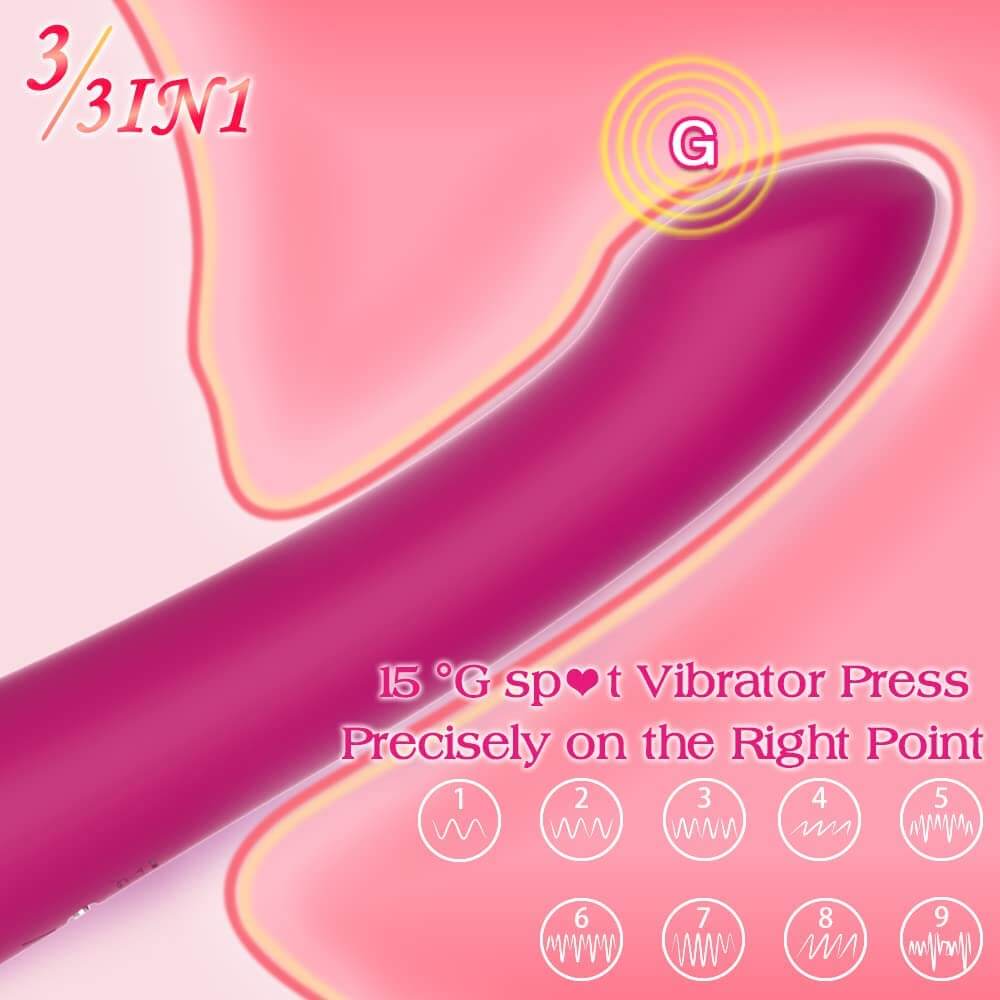 Succion – 3 in 1 Clitoral Sucking G Spot Vibrator & Clit Licking Tongue