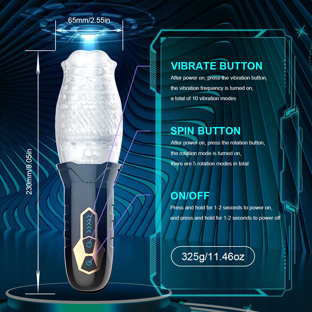 360 SpinX – Auto 360 Rotating & Vibrating Masturbator