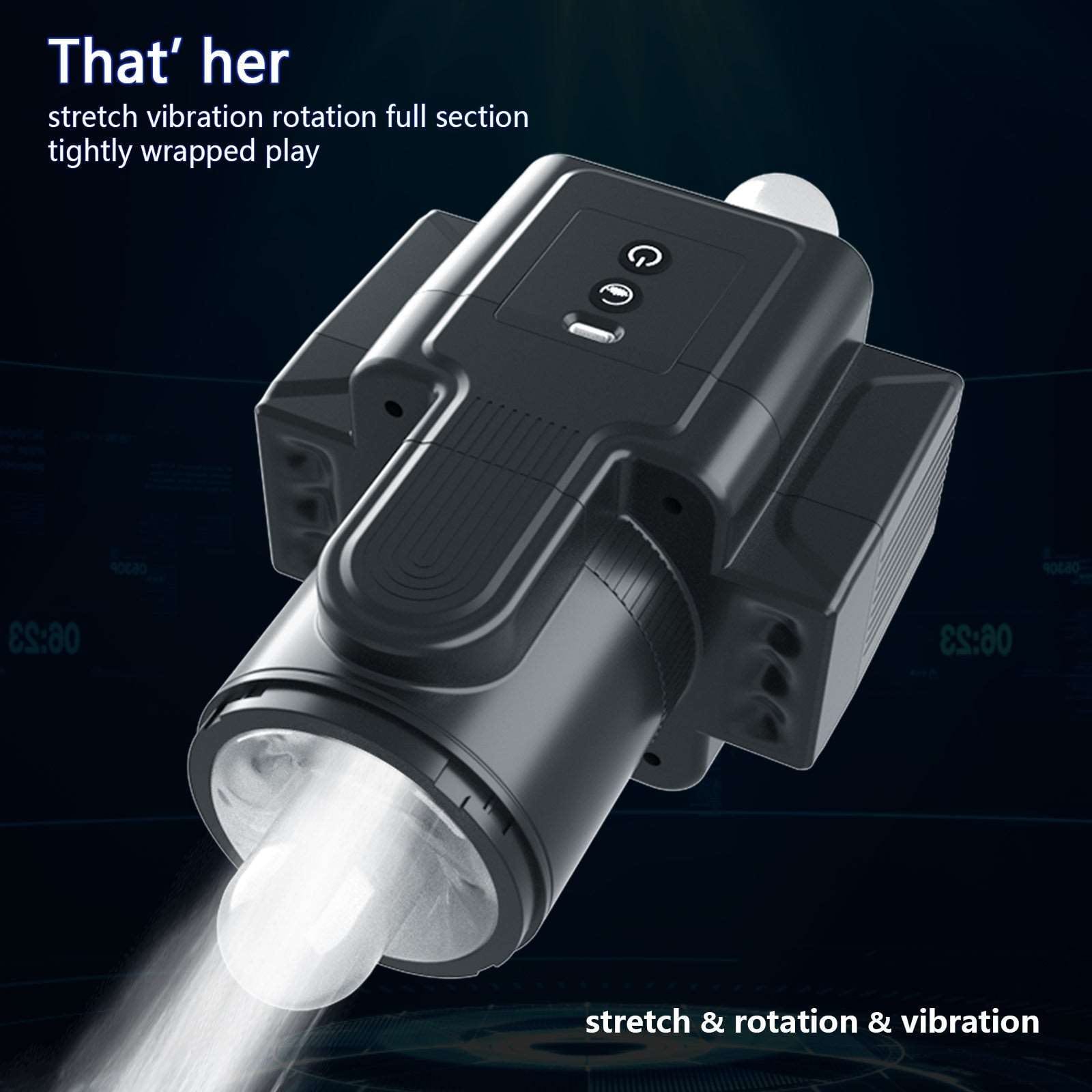 Aroselove - Camera 7-Speed Rotating Vibrating Male Masturbator - Aroselove