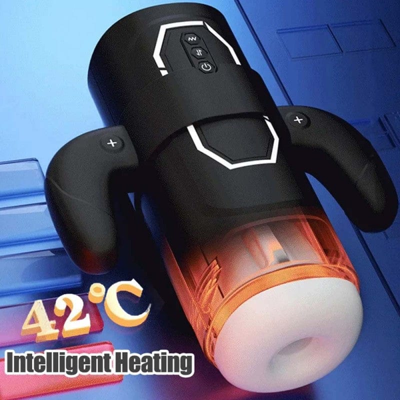 Sokoot Handheld Telescopic Sucking Heating Male Penis Stroker - Aroselove