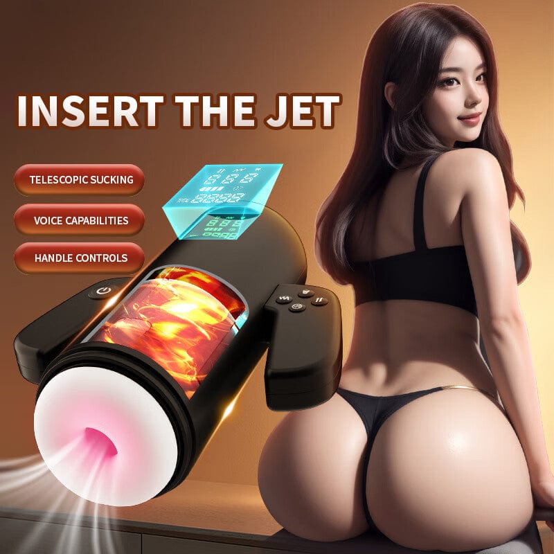 Aroselove Telescopic Sucking Vibrating Heating Masturbation Cup - Aroselove
