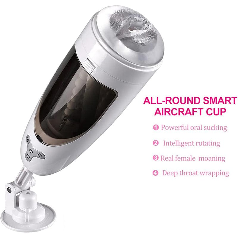 Aroselove - 5-Frequency Suction 10-Frequency Rotation Male Masturbator - Aroselove