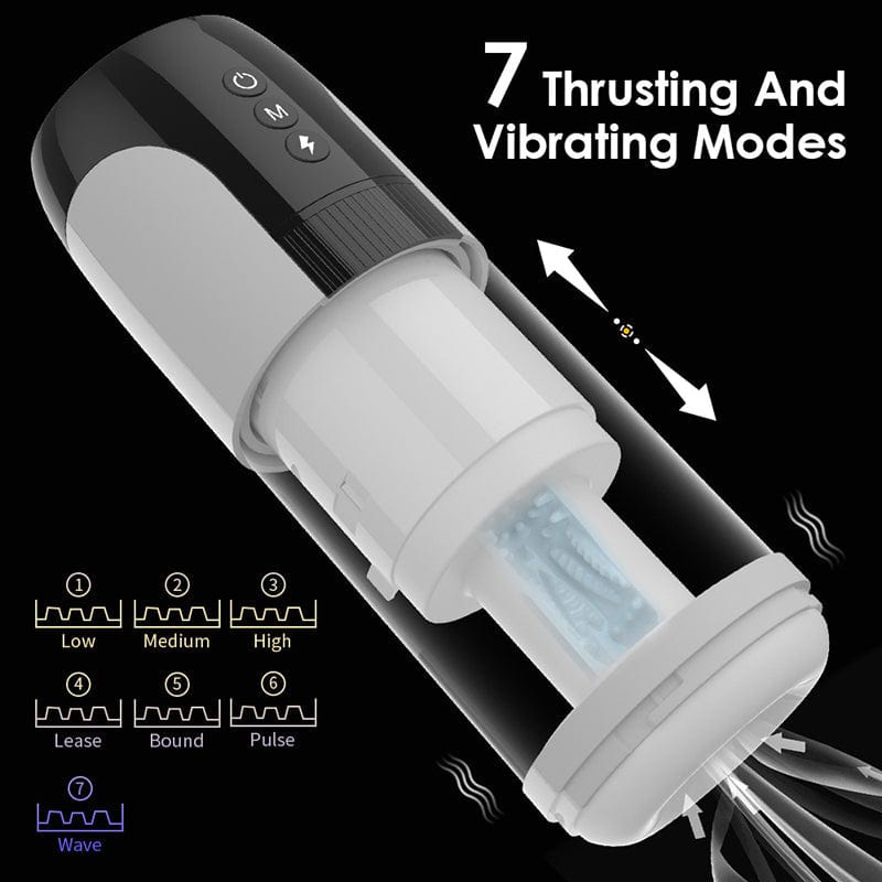 Aroselove - Fully Automatic Male Telescopic Vibrating Masturbator - Aroselove
