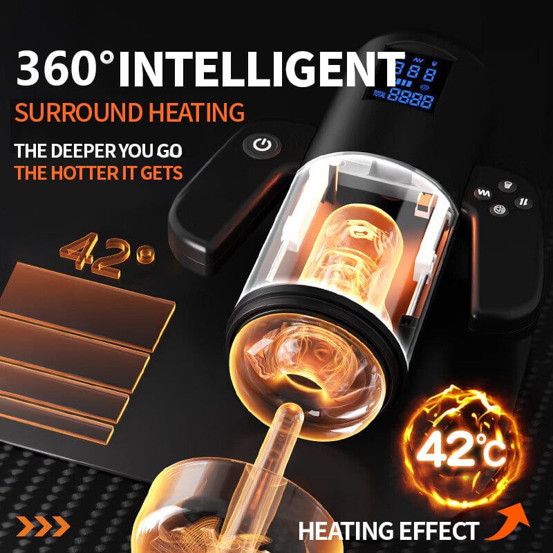 Aroselove Telescopic Sucking Vibrating Heating Masturbation Cup - Aroselove