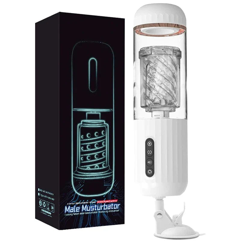 Aroselove - 10-Frequency Rotating 10-Frequency Retractable Male Masturbator - Aroselove