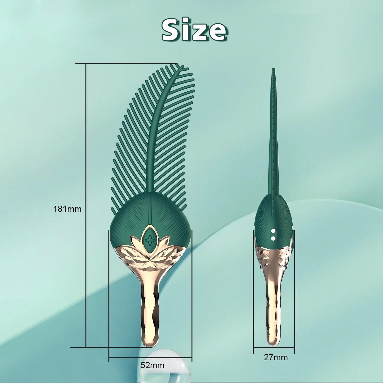 Peacock Feather - Clitoral Stimulator Body Massager Couple Sex Toy With 10 Modes Vibration - Aroselove