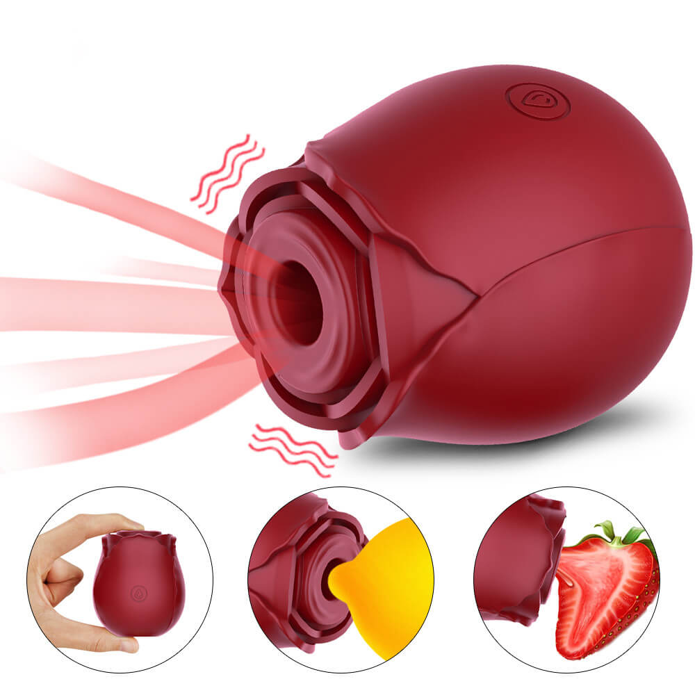 7 Suction Oral Sex Rose Clitoral Stimulator Vibrator