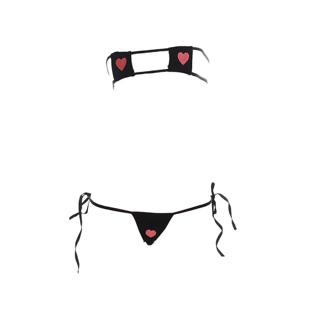 AROSELOVE Micro Bikini Lingerie Set