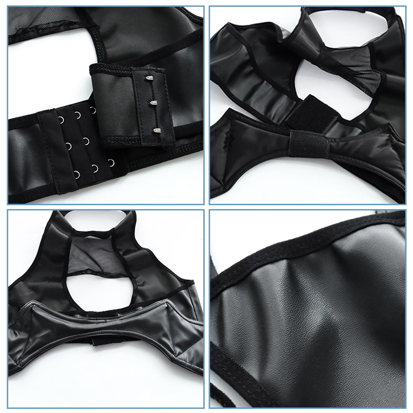 Hell Rider Succubus Lingerie Sexy Devil Latex Black Cosplay Costume