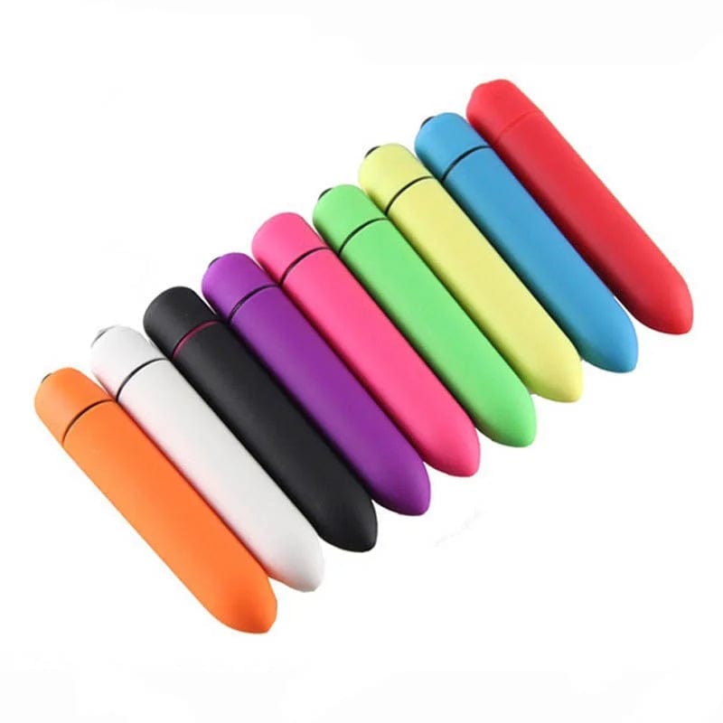 Aroselove - Fun Vibrator Mini Bullet Jump Egg Ten Frequency Vibration Tip Frosted Bullet - Aroselove