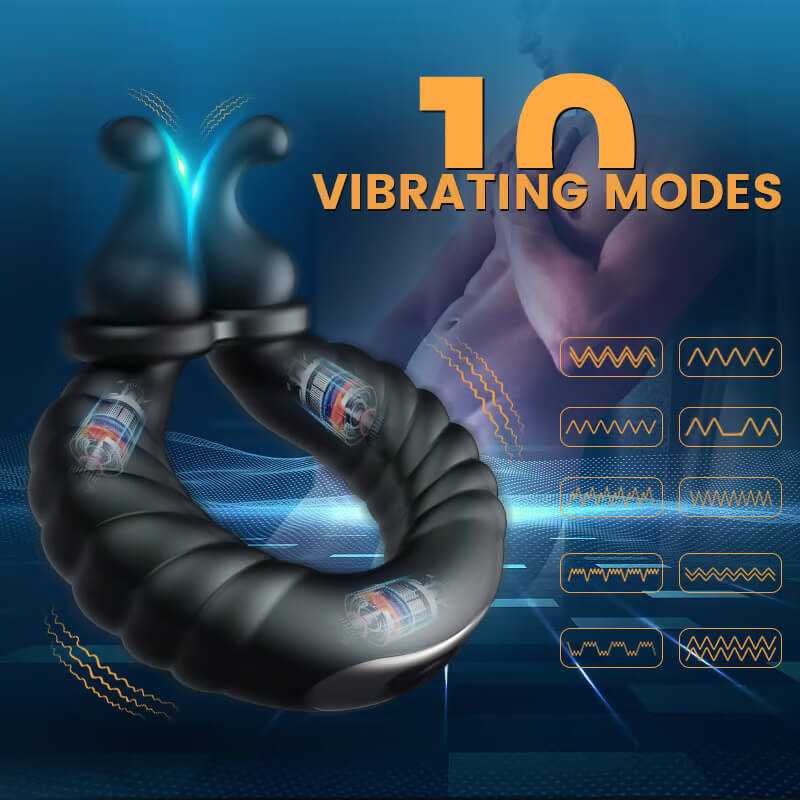 ABELE | 2 Motors Perineum Penis Ring with Vibration