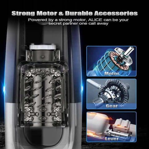 ALICE | Sexy Moaning Rotating & Thrusting Masturbator Cup