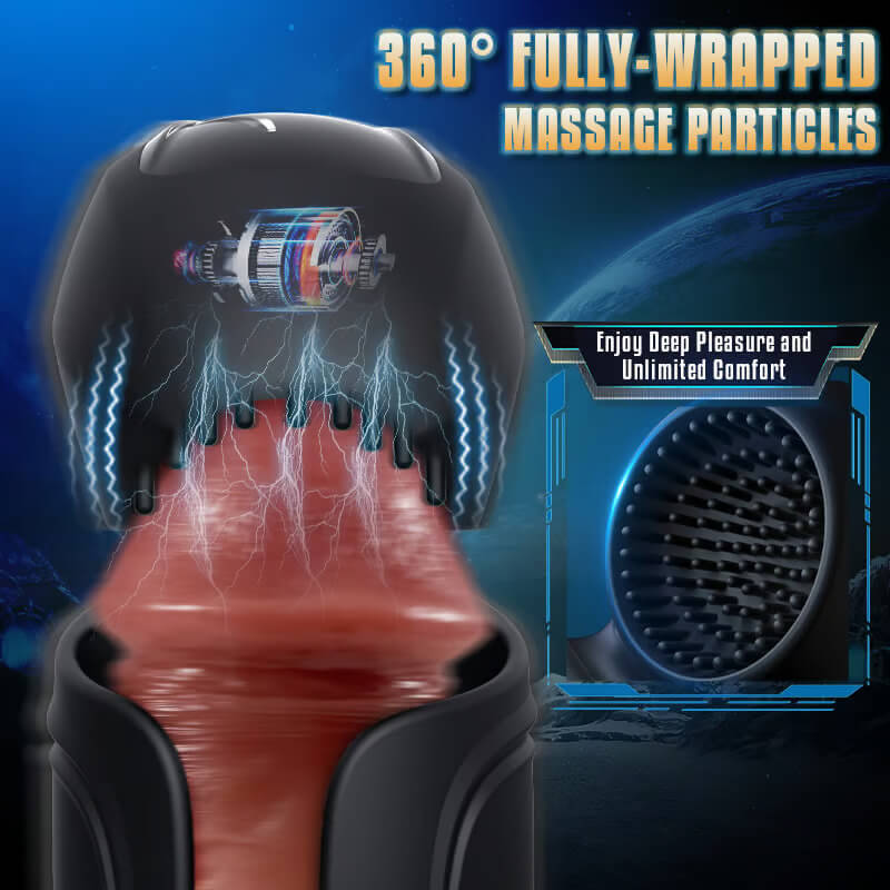 ALIEN Automatic Adjustable Buckle 10 Vibrating Modes Masturbation Cup