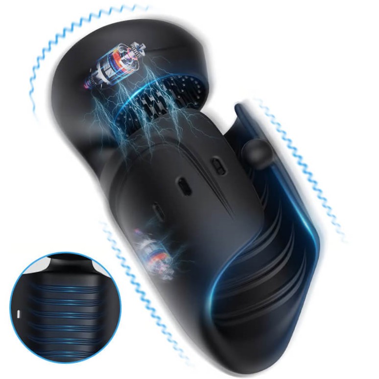 ALIEN Automatic Adjustable Buckle 10 Vibrating Modes Masturbation Cup