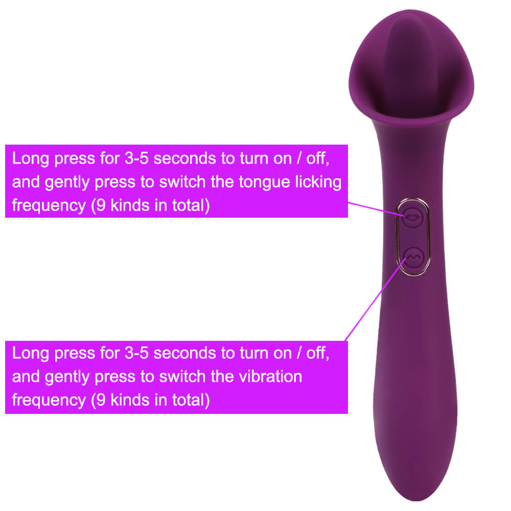 Adele – Clit Licking Tongue Vibrator with G Spot Stimulator