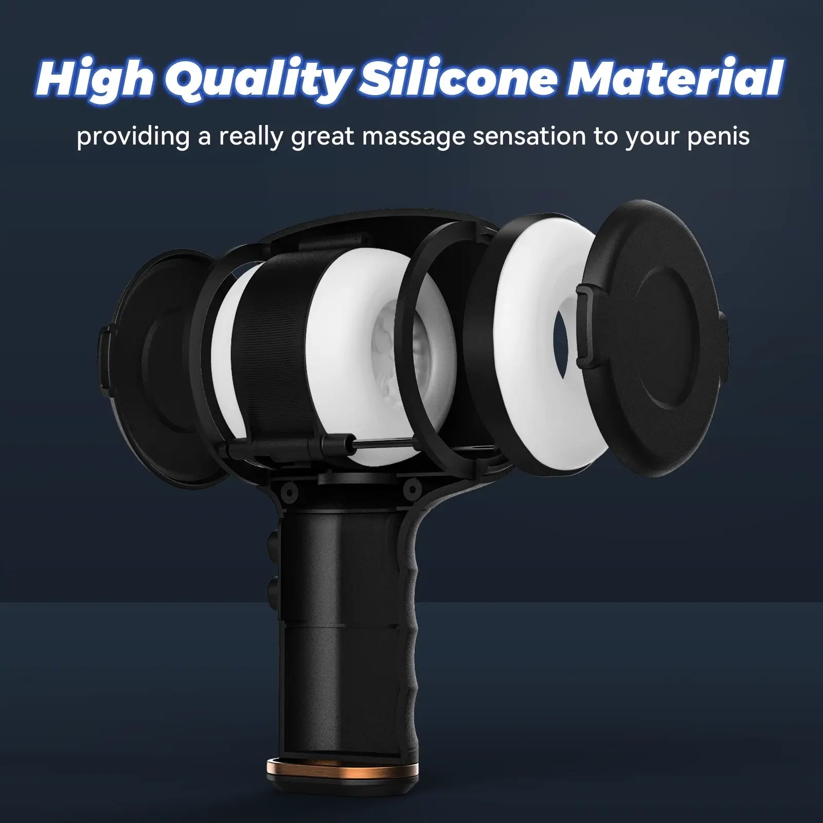 Aegis 8 Vibrating 5 Thrusting Handheld Masturbtor Male Sex Toys