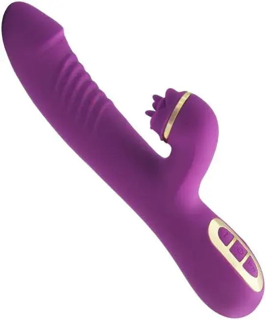 Aina – Tongue Licking Clitoral & G-spot Stimulator Thrusting Rabbit Vibrator