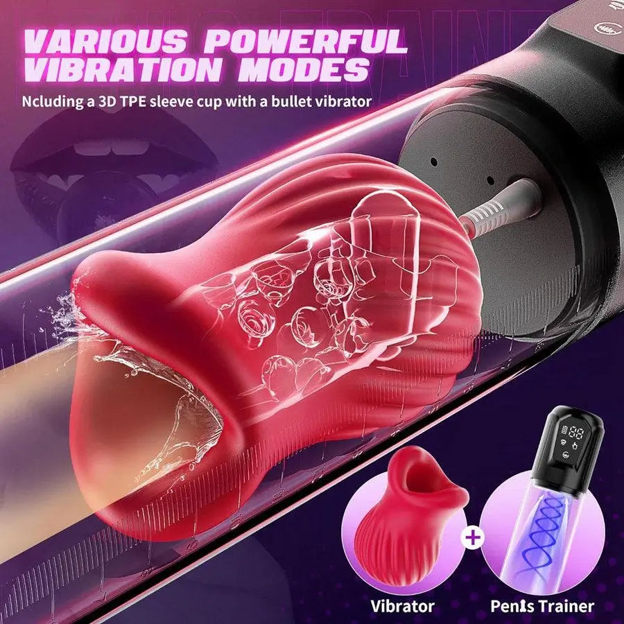 Alexander 7 Vibrating & 5 Sucking Penis Pump Vacuum Suction Male Penis Extender
