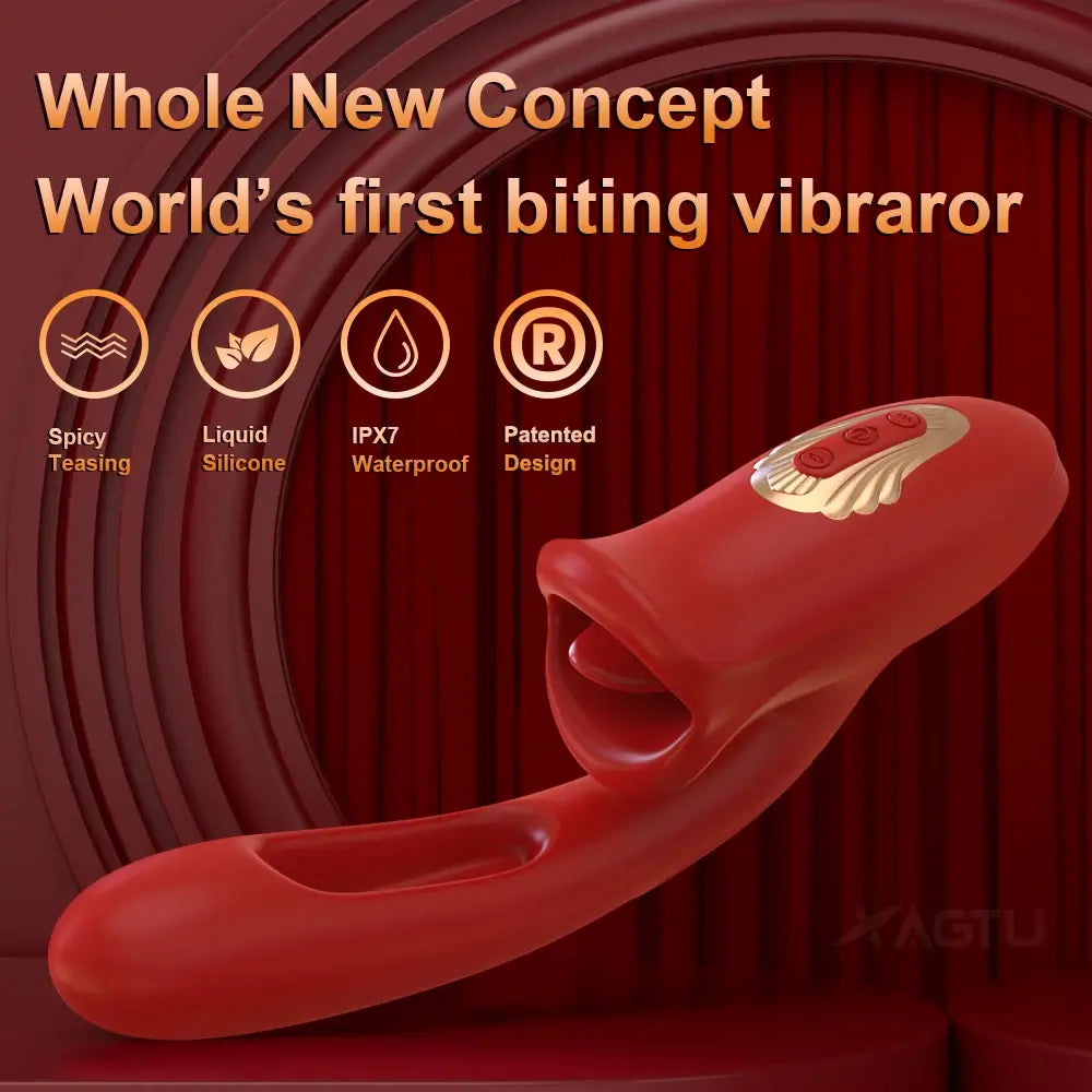 Amara C G Spot Flapping Vibrator with Kissing Function & Vibrating Tongue