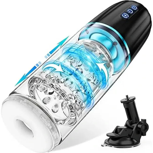 Angus – Hands Free Automatic Male Masturbators Cup 3D Realistic Sleeve With 7 Thrusting & Rotating Modes