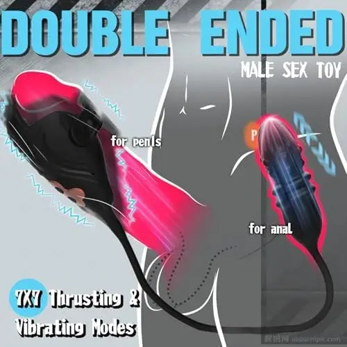 Asher Thrusting Prostate Massager Vibrating Penis Vibrator Couple Play Anal Toys