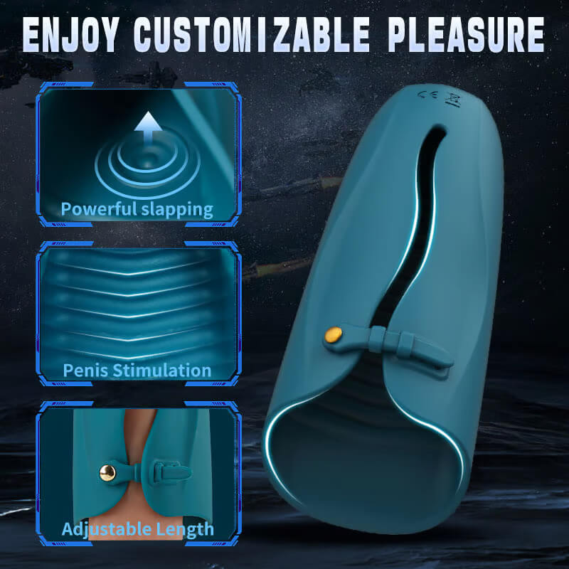 Bestvibe Belt Design Pulsing Slapping Vibration APP Control Male Masturbator Penis Vibrator Trainer