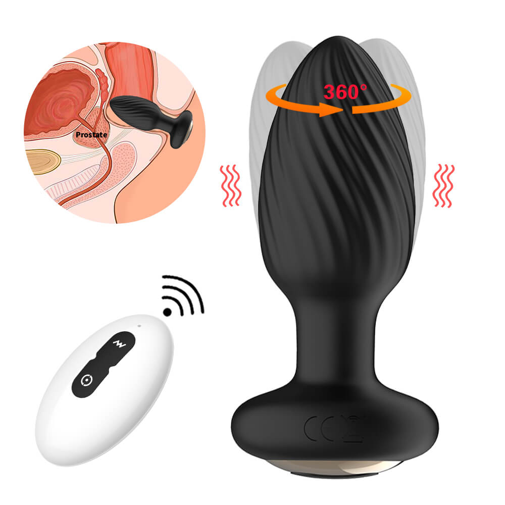 Bestvibe 8 Rotating & Vibrating Remote Control Anal Plug