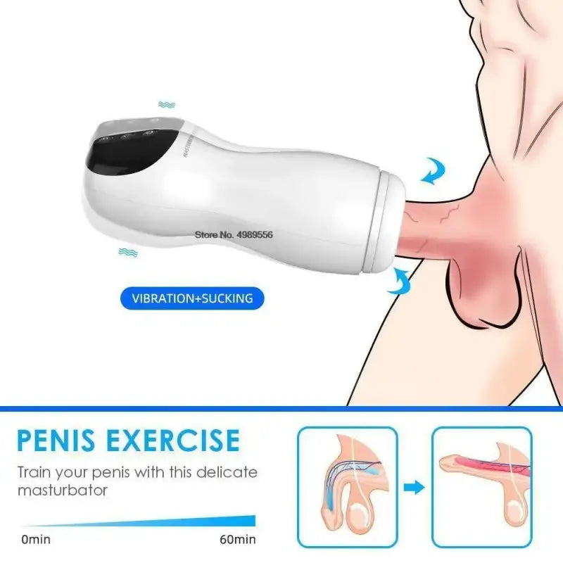 Blow Master Auto Sucking Male Masturbator – Vibrating & Heating