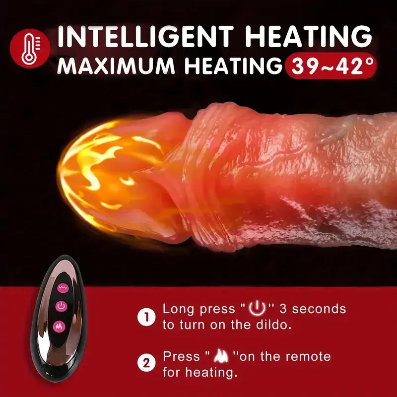 Blush 7.67 In Realistic Thrusting Vibrating Dildo with Internal Warming Sensations