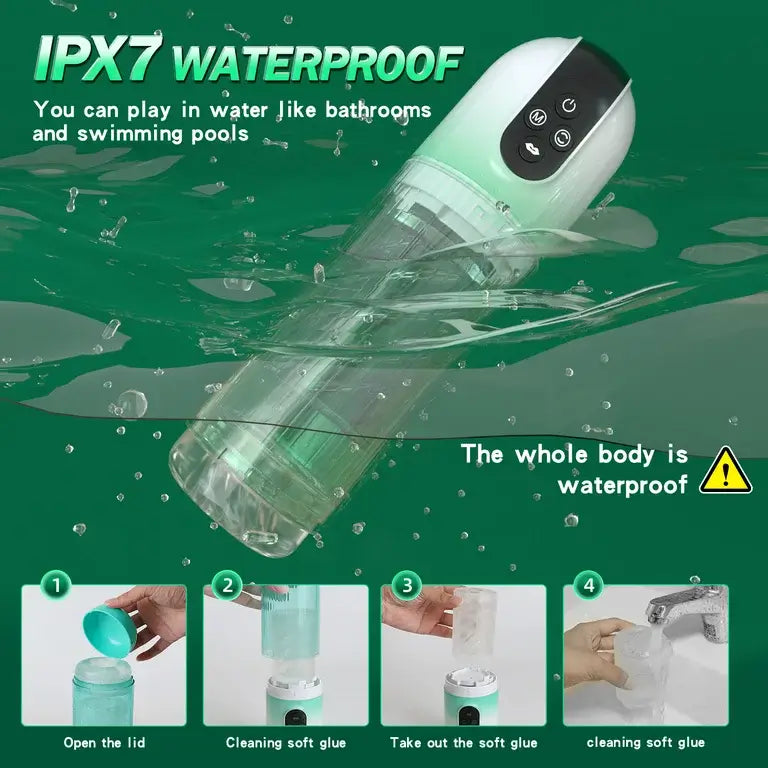 Boehler-Rotating Tongue Summer New Water SPA Automatic Male Masturbation Cup