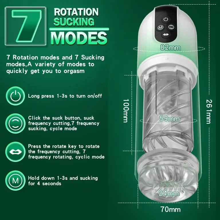 Boehler-Rotating Tongue Summer New Water SPA Automatic Male Masturbation Cup