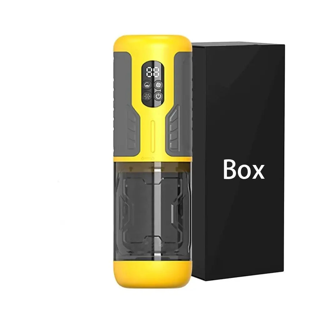 CREAMPIE – 5 IN 1 Licking Massage Thrust Rotation Vibrating Burst Stroker