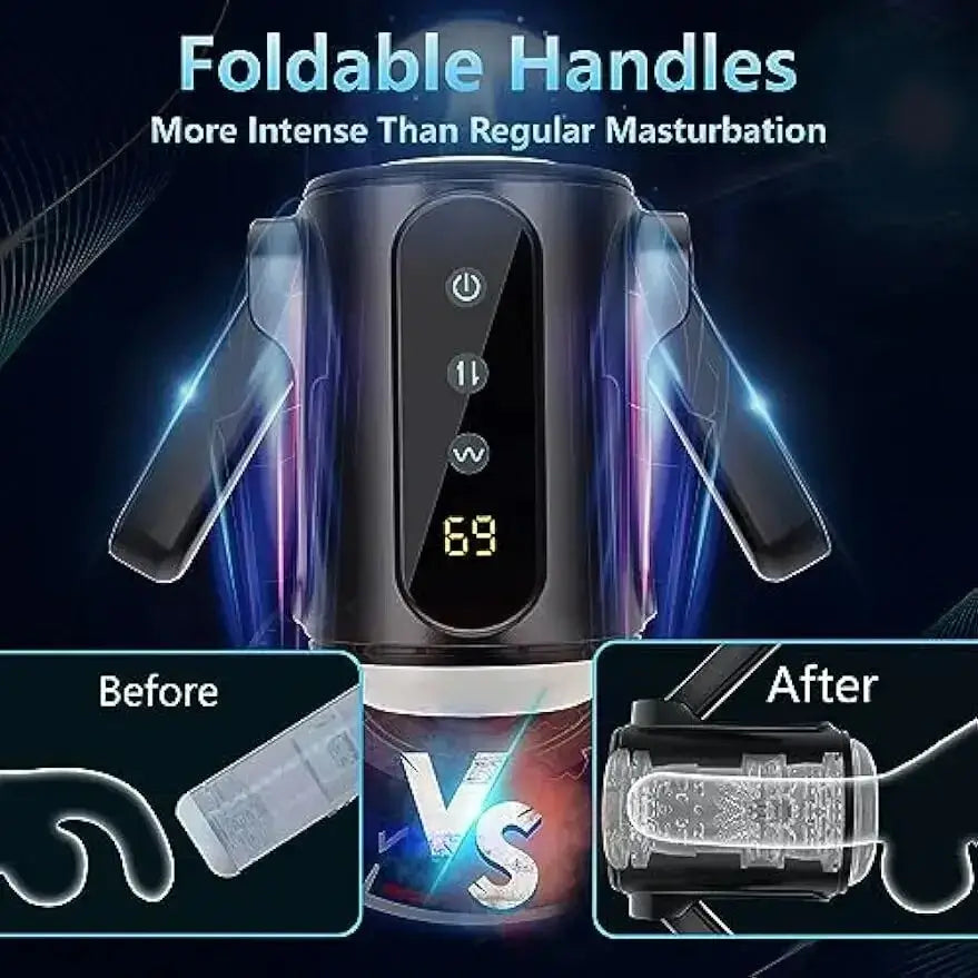 Calvin 9 Thrusting & Vibrating Massage Training and Masturbation 2 IN 1 Sex Toy