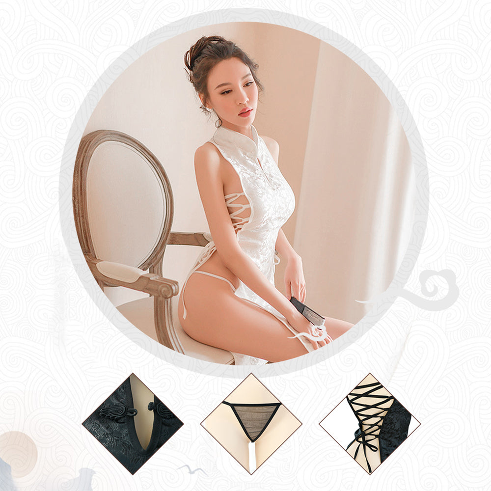 Chinese Traditional Cheongsam Dress Anime Cosplay Lingerie for Women