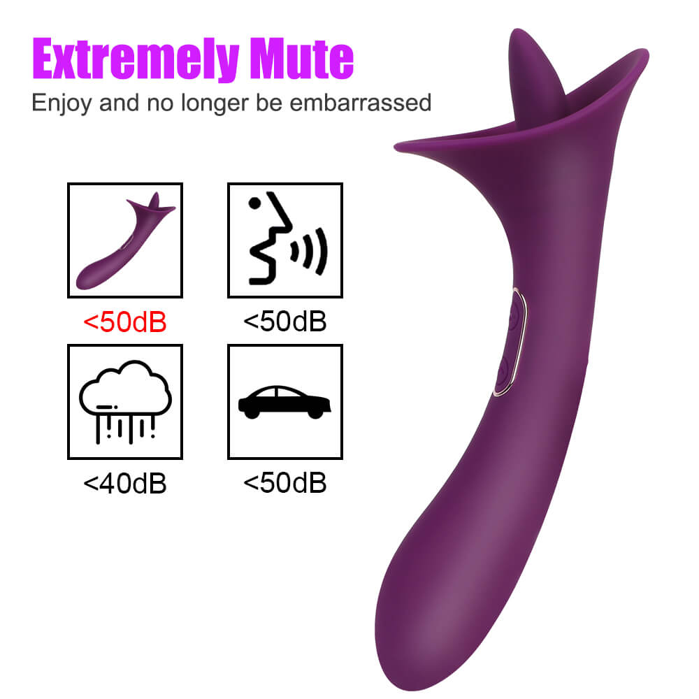 Adele – Clit Licking Tongue Vibrator with G Spot Stimulator