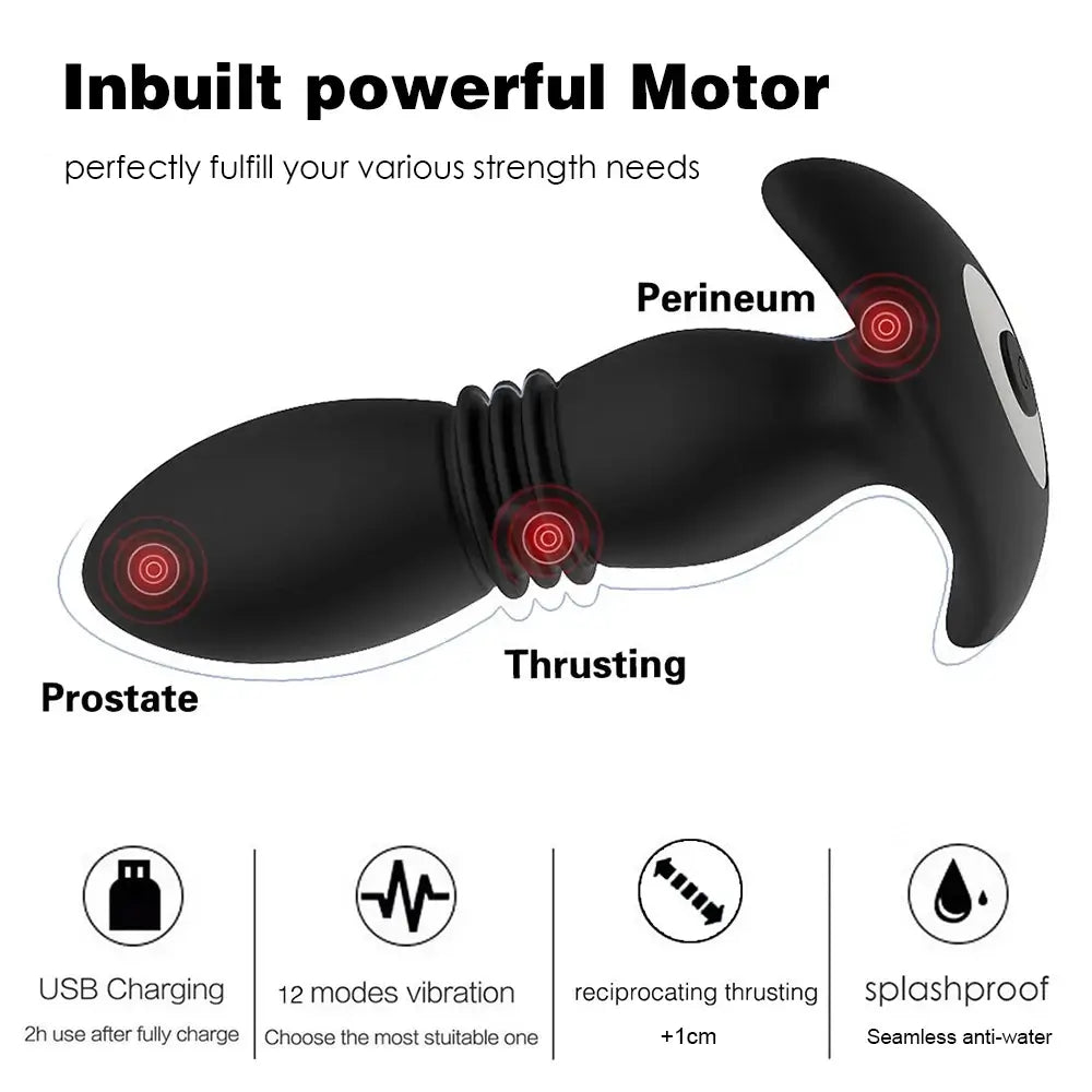 Colossus Thrusts Remote P-spot Anal Massager