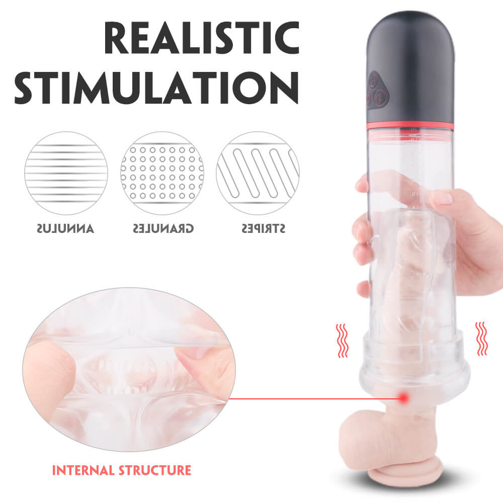 DREAMER Vibration 9 Mode Suction Penis Pump
